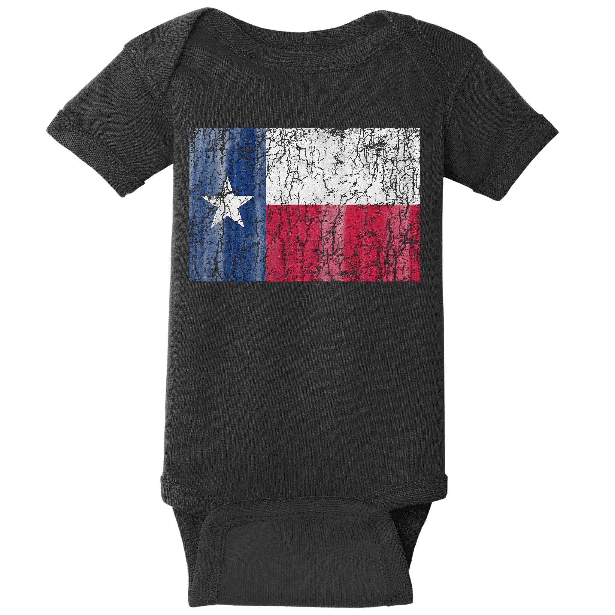 Patriotic Retro Flag Of Texas Baby Bodysuit
