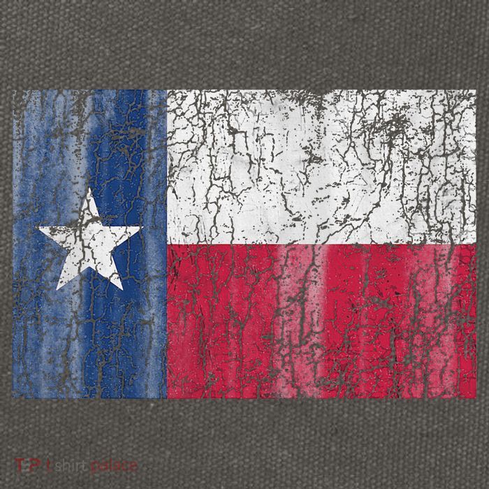 Patriotic Retro Flag Of Texas Cotton Canvas Backpack