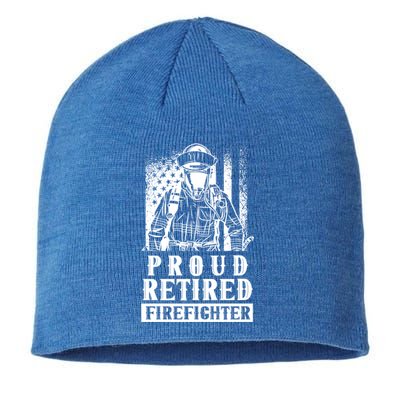 Proud Retired Firefighter Retiree Retiret Fire Fighter Funny Gift Sustainable Beanie