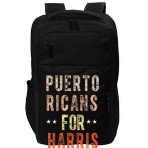 Puerto Ricans For Kamala Harris Puerto Rico Impact Tech Backpack