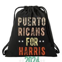 Puerto Ricans For Kamala Harris Puerto Rico Drawstring Bag