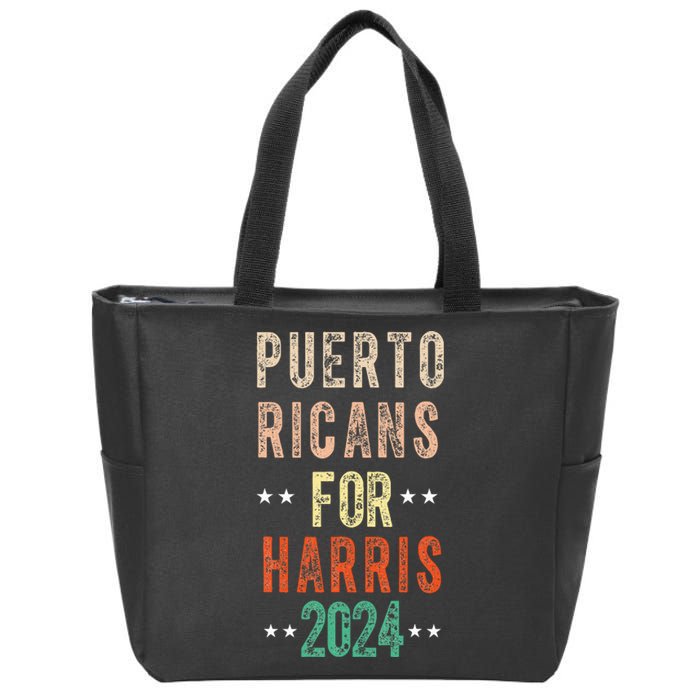 Puerto Ricans For Kamala Harris Puerto Rico Zip Tote Bag