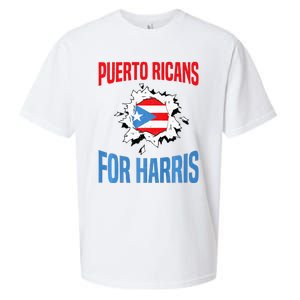 Puerto Ricans For Harris 2024 Puerto Rican Anti Trump Kamala Sueded Cloud Jersey T-Shirt