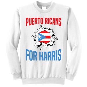 Puerto Ricans For Harris 2024 Puerto Rican Anti Trump Kamala Sweatshirt