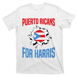 Puerto Ricans For Harris 2024 Puerto Rican Anti Trump Kamala T-Shirt