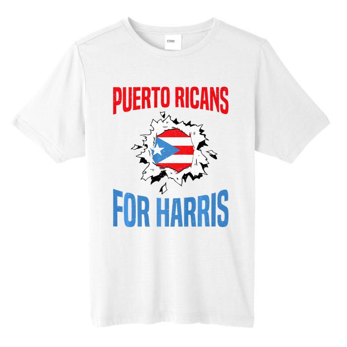 Puerto Ricans For Harris 2024 Puerto Rican Anti Trump Kamala Tall Fusion ChromaSoft Performance T-Shirt