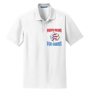 Puerto Ricans For Harris 2024 Puerto Rican Anti Trump Kamala Dry Zone Grid Polo