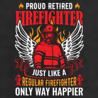 Proud Retired Firefighter Father's Day S Adult Drive Performance Visor