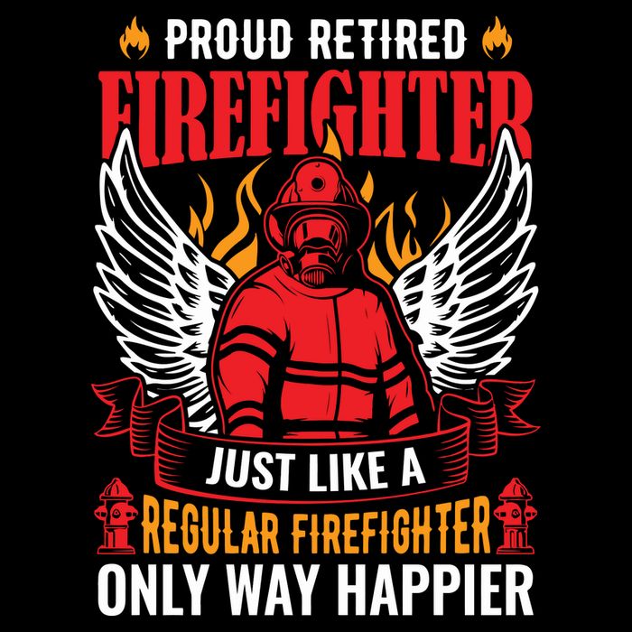 Proud Retired Firefighter Father's Day S Cooling Performance Long Sleeve Crew