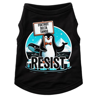 Penguin Resist Funny Foxtrots Deltas Tangos Doggie Tank