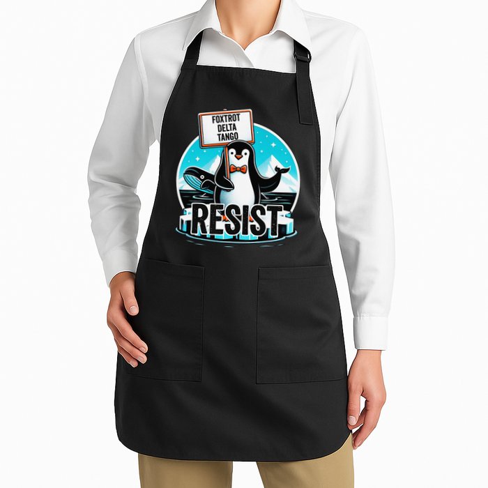Penguin Resist Funny Foxtrots Deltas Tangos Apron