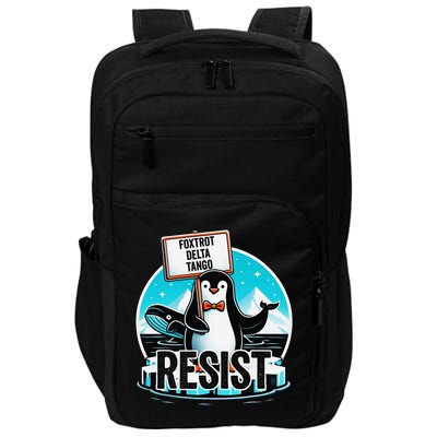 Penguin Resist Funny Foxtrots Deltas Tangos Impact Tech Backpack