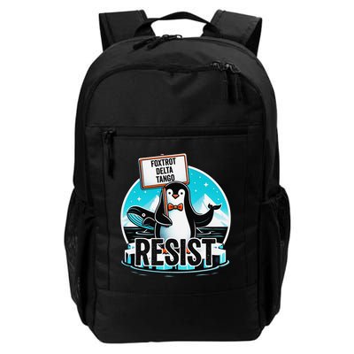 Penguin Resist Funny Foxtrots Deltas Tangos Backpack
