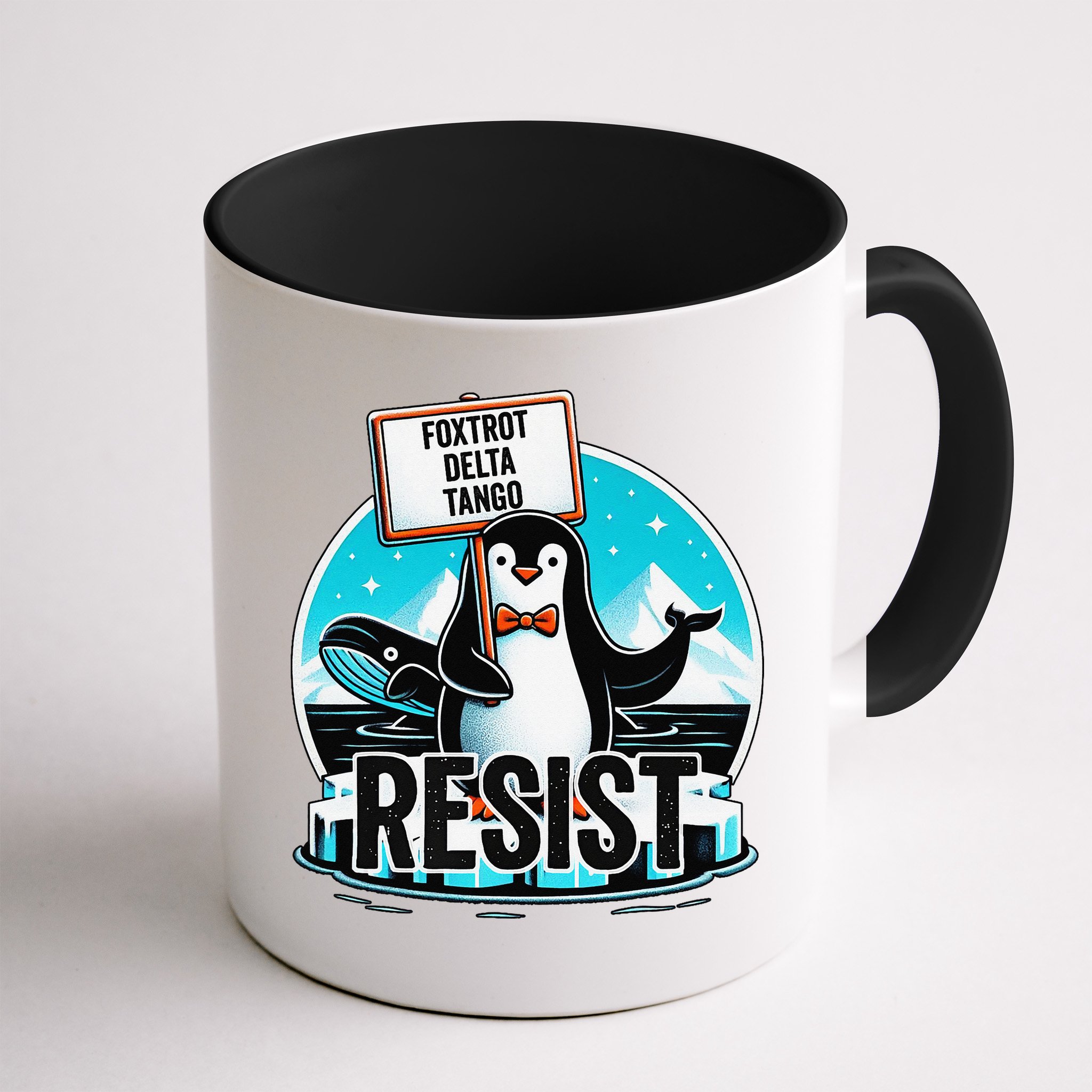 Penguin Resist Funny Foxtrots Deltas Tangos Mug