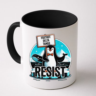 Penguin Resist Funny Foxtrots Deltas Tangos Mug