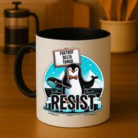 Penguin Resist Funny Foxtrots Deltas Tangos Mug