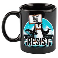 Penguin Resist Funny Foxtrots Deltas Tangos 11oz C Handle Ceramic Mug