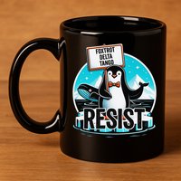 Penguin Resist Funny Foxtrots Deltas Tangos 11oz C Handle Ceramic Mug