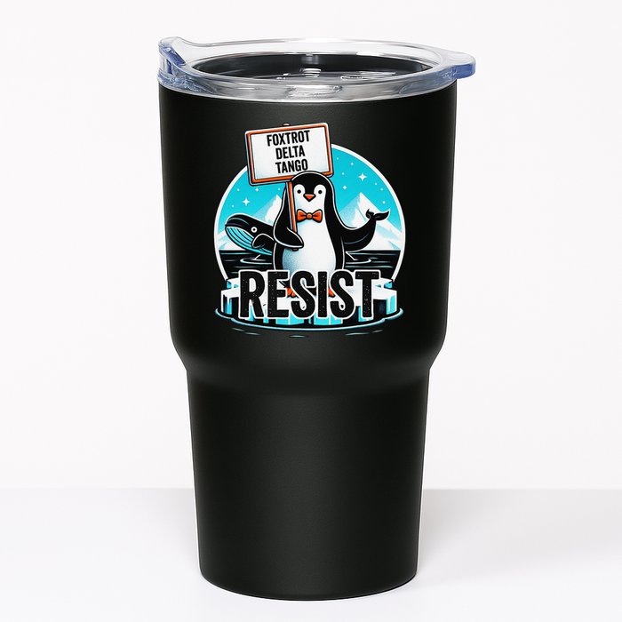 Penguin Resist Funny Foxtrots Deltas Tangos Tumbler