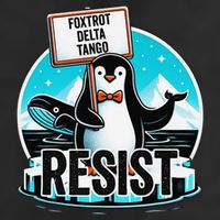 Penguin Resist Funny Foxtrots Deltas Tangos Large Microfiber Waffle Golf Towel