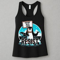 Penguin Resist Funny Foxtrots Deltas Tangos Womens Tank Top