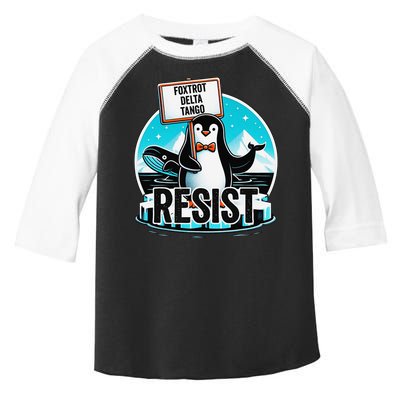 Penguin Resist Funny Foxtrots Deltas Tangos Toddler Fine Jersey T-Shirt