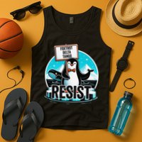 Penguin Resist Funny Foxtrots Deltas Tangos Tank Top