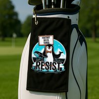 Penguin Resist Funny Foxtrots Deltas Tangos Golf Towel