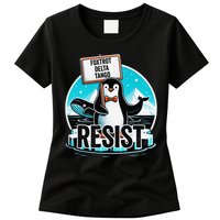 Penguin Resist Funny Foxtrots Deltas Tangos Womens T-Shirt