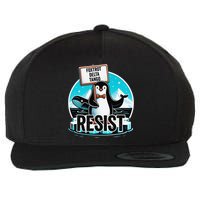 Penguin Resist Funny Foxtrots Deltas Tangos Wool Snapback Cap