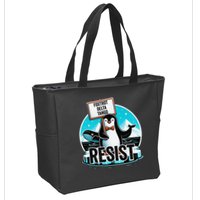 Penguin Resist Funny Foxtrots Deltas Tangos Zip Tote Bag