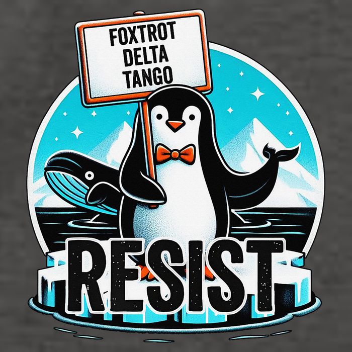 Penguin Resist Funny Foxtrots Deltas Tangos Vector Backpack