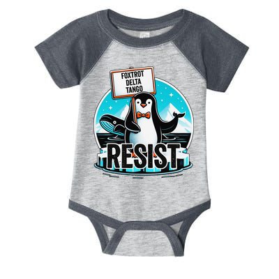 Penguin Resist Funny Foxtrots Deltas Tangos Infant Baby Jersey Bodysuit