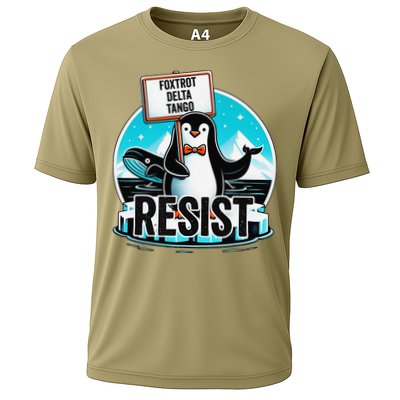 Penguin Resist Funny Foxtrots Deltas Tangos Performance Shirt
