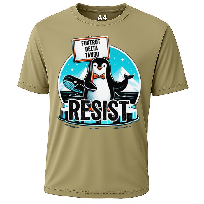 Penguin Resist Funny Foxtrots Deltas Tangos Performance Shirt