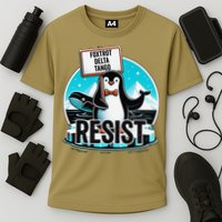 Penguin Resist Funny Foxtrots Deltas Tangos Performance Shirt