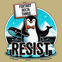 Penguin Resist Funny Foxtrots Deltas Tangos Performance Shirt