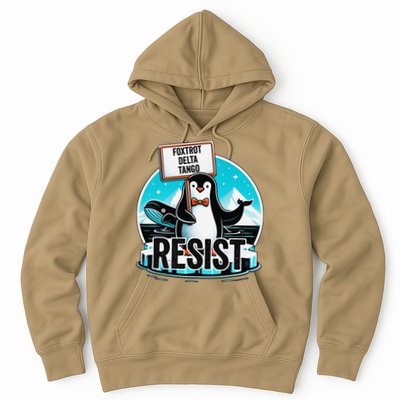Penguin Resist Funny Foxtrots Deltas Tangos Hoodie