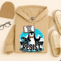 Penguin Resist Funny Foxtrots Deltas Tangos Hoodie