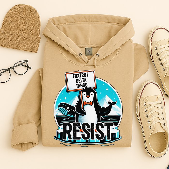 Penguin Resist Funny Foxtrots Deltas Tangos Hoodie