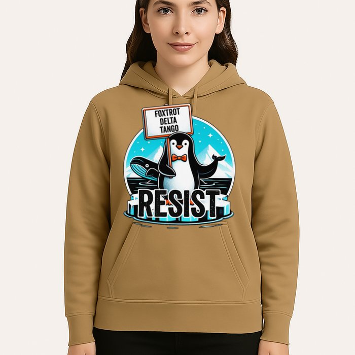 Penguin Resist Funny Foxtrots Deltas Tangos Hoodie