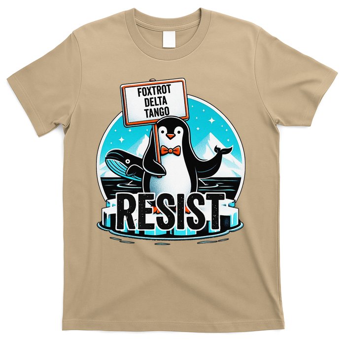 Penguin Resist Funny Foxtrots Deltas Tangos T-Shirt
