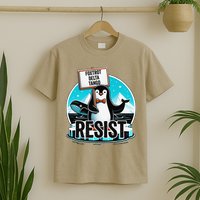 Penguin Resist Funny Foxtrots Deltas Tangos T-Shirt