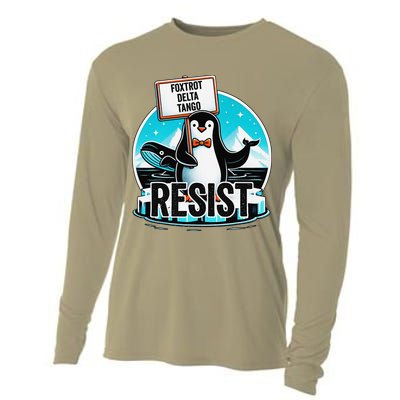 Penguin Resist Funny Foxtrots Deltas Tangos Cooling Performance Long Sleeve Crew