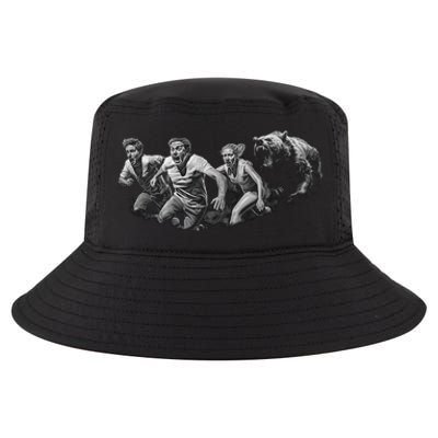 People Running From Bear Cool Comfort Performance Bucket Hat