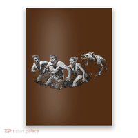 People Running From Bear Poster