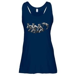 People Running From Bear Ladies Essential Flowy Tank