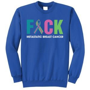 Pink Ribbon Fuck Metastatic Breast Cancer Tee October Metas Cute Gift Sweatshirt