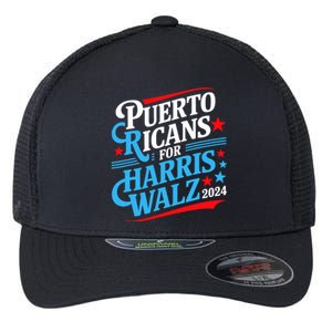 Puerto Ricans For Harris Walz Presidential Election 2024 Flexfit Unipanel Trucker Cap