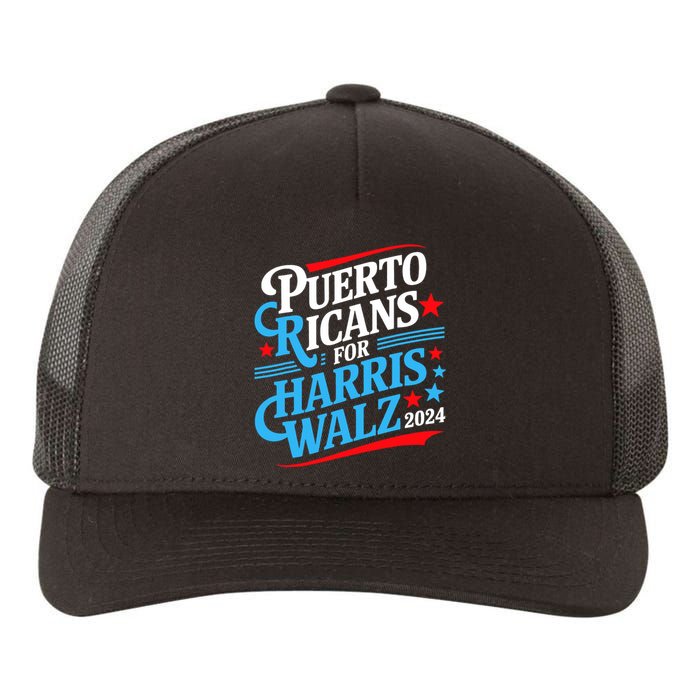 Puerto Ricans For Harris Walz Presidential Election 2024 Yupoong Adult 5-Panel Trucker Hat